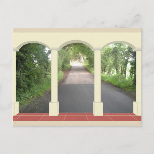 Postal Los bordes oscuros a través del arco