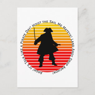 Postal ¡Los bucaneros de Steampunk hablan como un argh de