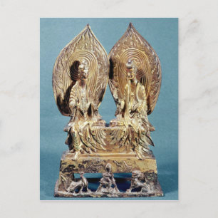 Postal Los Budas Prabhutaratna y Sakyamuni