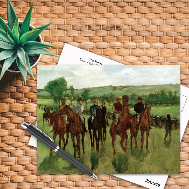 Postal Los caballos de los ciclistas Edgar Degas (Subido por el creador)