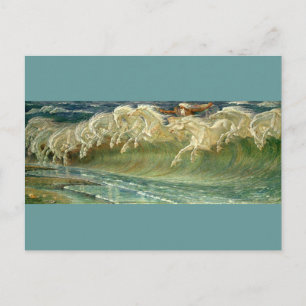 Postal Los caballos de Neptun