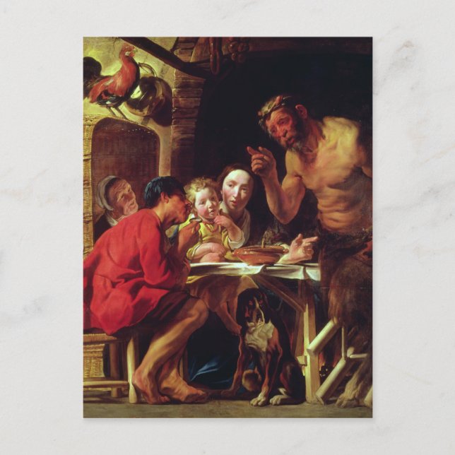 Postal Los campesinos y el imperio (Anverso)