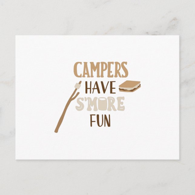 Postal los campistas son más divertidos (Anverso)