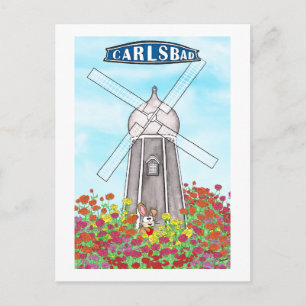 Postal Los Campos de Flores de Carlsbad California