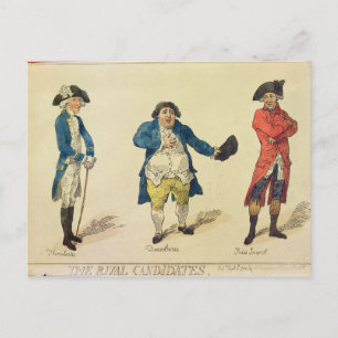 Postal Los candidatos rivales