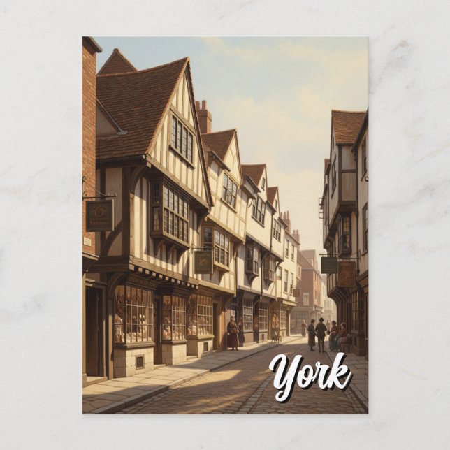 Postal Los caos en la Inglaterra de York (Anverso)