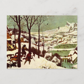 Postal Los cazadores en la nieve - 1565