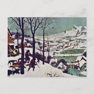 Postal Los cazadores en la nieve, por Bruegel D. Ä.