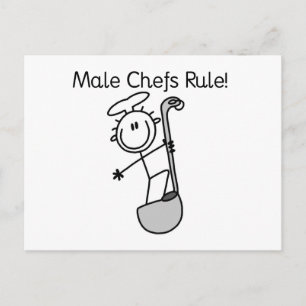 Postal Los chefs hombres mandan
