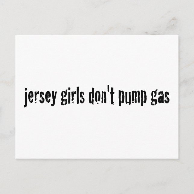 Postal Los Chicas De Jersey No Bombardean Gas (Anverso)