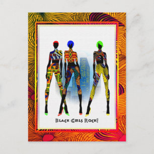 Postal ¡Los Chicas negros rockean!
