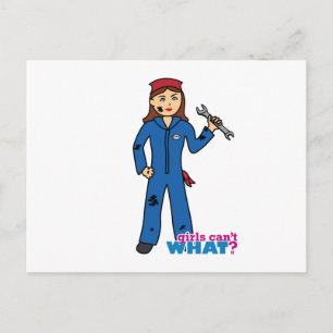 Postal ¿Los chicas no pueden QUÉ? Diseño personalizado Co