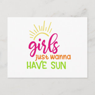 Postal Los chicas solo quieren tener sol