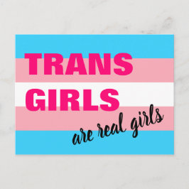 Postal Los Chicas trans son verdaderos Chicas transgénero