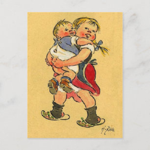 Postal Los chicos son ligeros - Zille