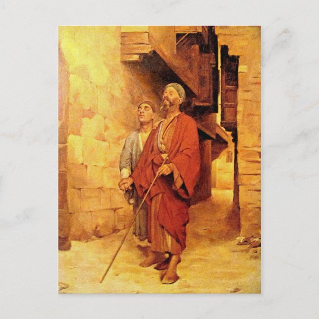 Postal los ciegos (Anverso)