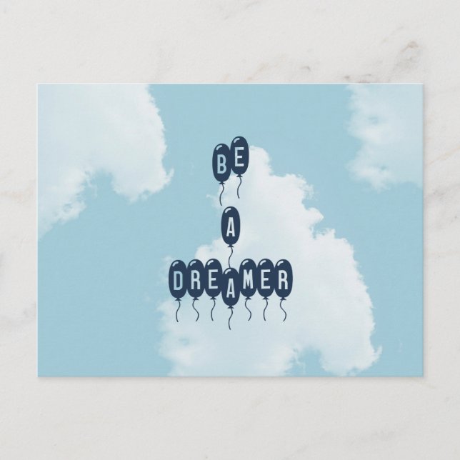 Postal Los Cielos Azules Son Un Sueño (Anverso)