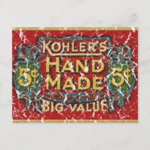 Postal Los cigarros de Kohler - 1900 - angustiados