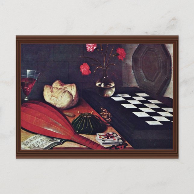 Postal Los Cinco Sentidos De Baugin Lubin (La Mejor Calid (Anverso)