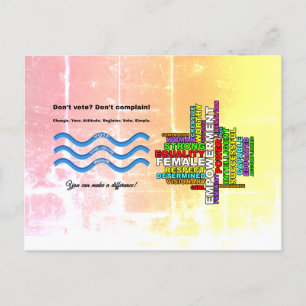 Postal Los colectivos no votan, no se quejan; las mujeres