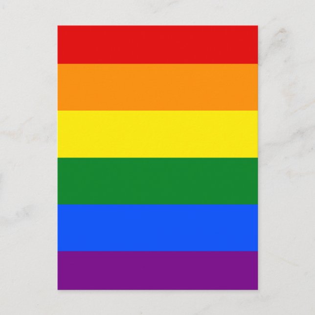Postal Los colores del arcoiris (Anverso)