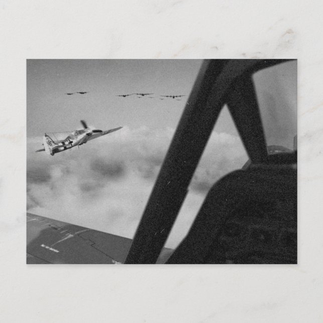 Postal Los Combatientes 190D De Focke-Wulf Se Acercan. (Anverso)