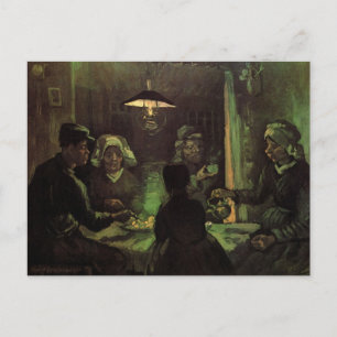 Postal Los comedores de patatas por Vincent van Gogh