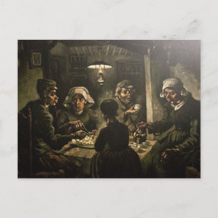 Postal Los comedores de patatas por Vincent Van Gogh