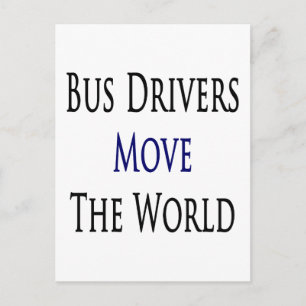 Postal Los Conductores De Autobús Mueven Al Mundo
