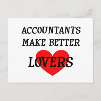 Postal Los contables hacen mejores amantes