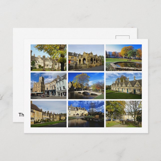 Postal Los Cotswolds (Anverso / Reverso)