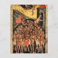 Los cuarenta mártires del sepulturero ícono ortodo