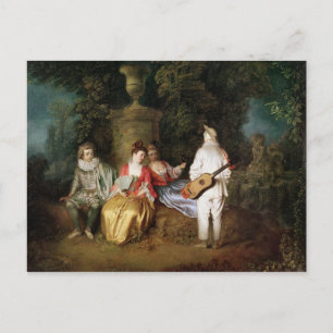Postal Los cuatro, c.1713
