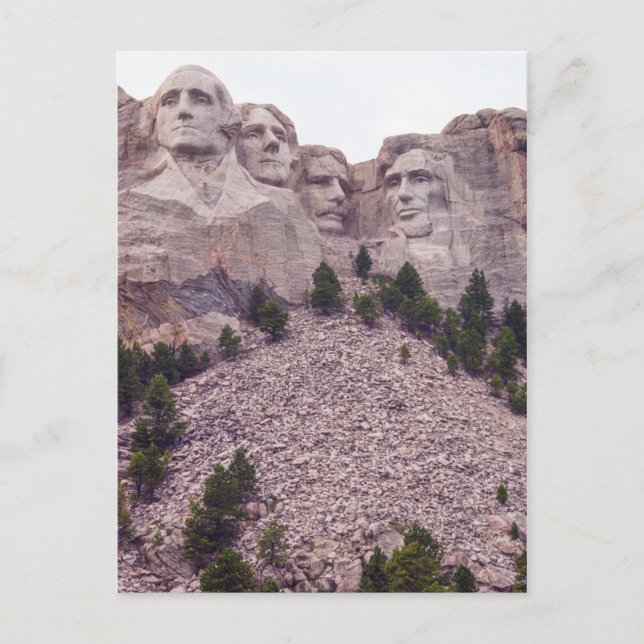 Postal Los cuatro del Monte Rushmore (Anverso)