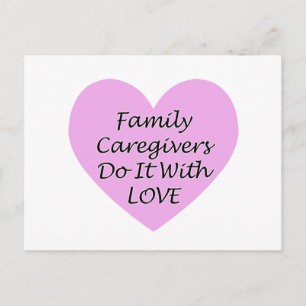 Postal Los Cuidadores Familiares Lo Hacen Con Amor