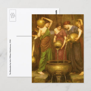 Postal Los Danaides de John William Waterhouse