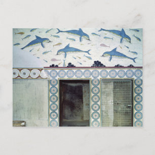 Postal Los delfines frescos en el baño de la Reina