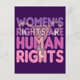 Postal Los derechos de la mujer son derechos humanos