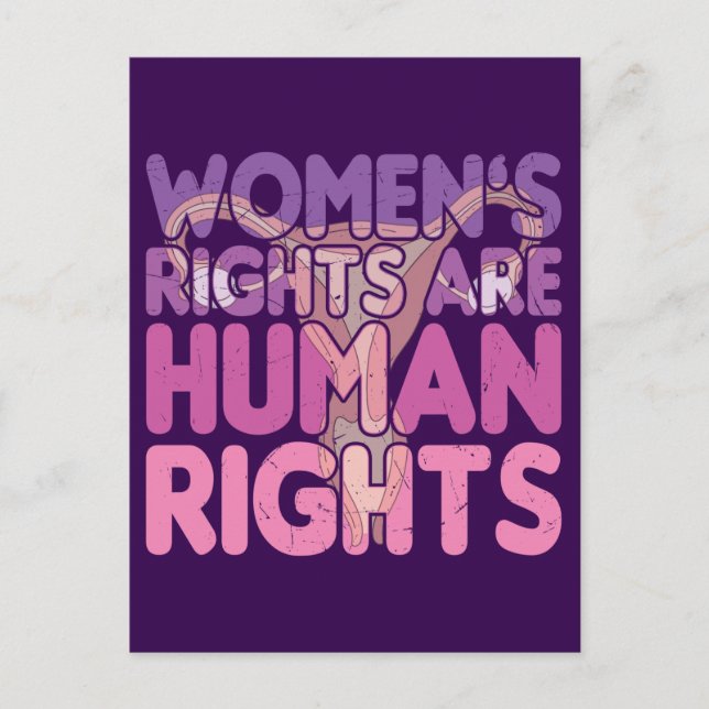 Postal Los derechos de la mujer son derechos humanos (Anverso)