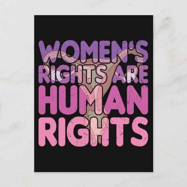 Postal Los derechos de la mujer son derechos humanos (Anverso)