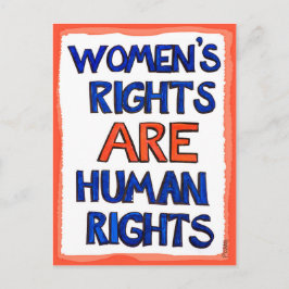 Postal Los derechos de la mujer son derechos humanos