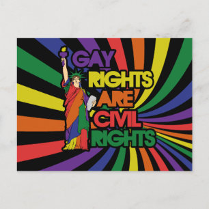 Postal Los derechos de los gays son derechos civiles