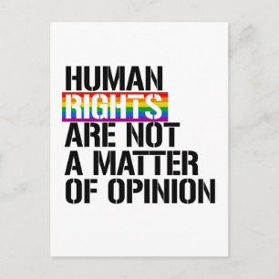 Postal Los Derechos Humanos No Son Cuestión de Opinión