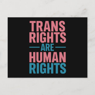 Postal Los derechos transgénero son el orgullo transgéner