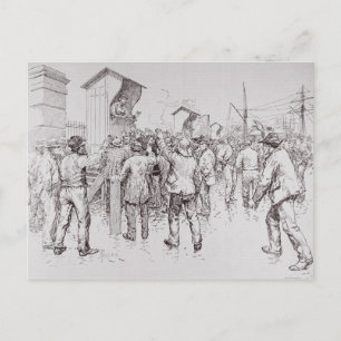 Postal Los desempleados de Londres