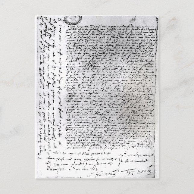 Postal Los despachos escritos de Sir Francis Drake (Anverso)