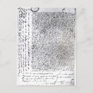 Postal Los despachos escritos de Sir Francis Drake