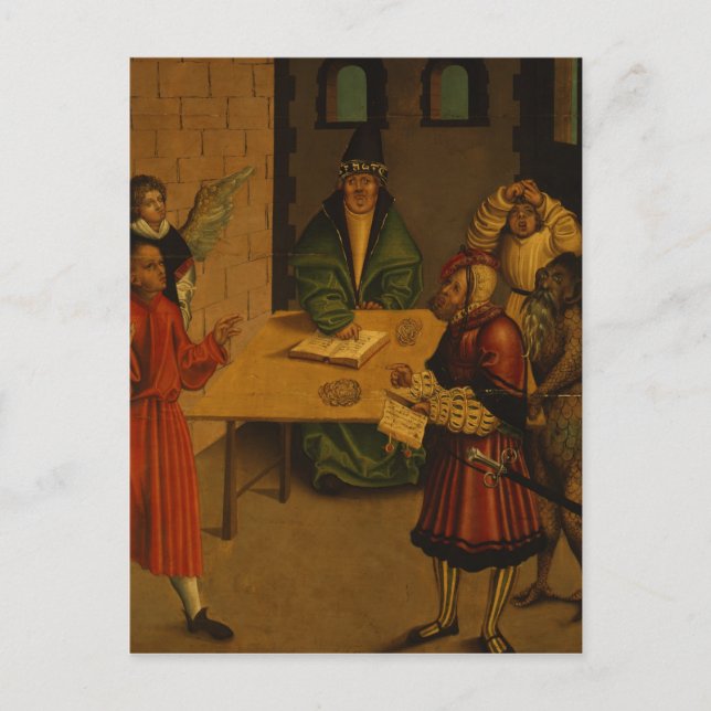 Postal Los Diez Mandamientos, 1516 (Anverso)