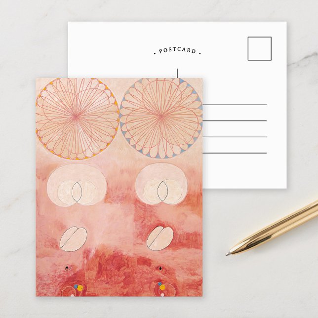 Postal Los diez más grandes No. 9 | Hilma af Klint (Subido por el creador)