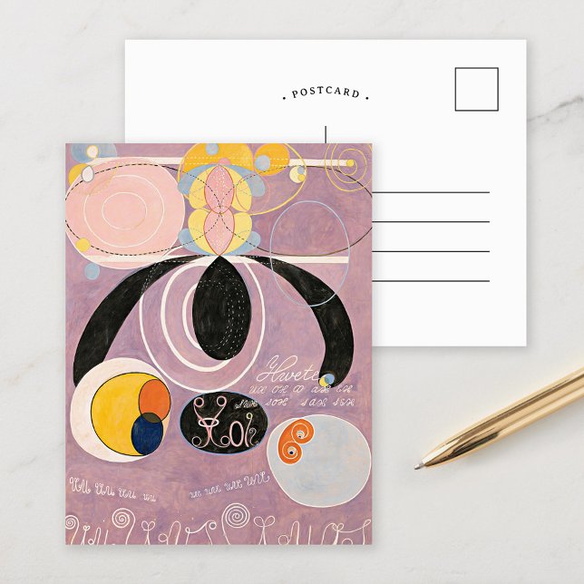 Postal Los diez más grandes núm. 6 | Hilma af Klint (Subido por el creador)